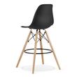 Scaun de bucatarie/bar, Artool, Lamal, PP, lemn, negru si natur, 54x55x107.5 cm