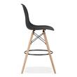 Scaun de bucatarie/bar, Artool, Lamal, PP, lemn, negru si natur, 54x55x107.5 cm