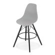 Scaun de bucatarie/bar, Artool, Lamal, PP, lemn, gri si negru, 54x55x107.5 cm