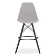 Scaun de bucatarie/bar, Artool, Lamal, PP, lemn, gri si negru, 54x55x107.5 cm