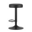Scaun de bucatarie/bar, Artool, Rojst, rotativ, piele ecologica, negru, 38x38x62-83 cm