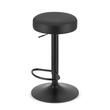 Scaun de bucatarie/bar, Artool, Rojst, rotativ, piele ecologica, negru, 38x38x62-83 cm