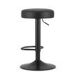 Scaun de bucatarie/bar, Artool, Rojst, rotativ, piele ecologica, negru, 38x38x62-83 cm