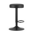 Scaun de bucatarie/bar, Artool, Rojst, rotativ, piele ecologica, negru, 38x38x62-83 cm