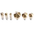 Set 6 freze pentru sanfren, 6,8,10,13,16,19 mm, UNI-MAX