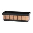 Ghiveci pentru flori, Strend Pro, model efect lemn, 47x15x17 cm