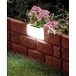 Gard ornamental cu iluminare solara, 45x30 cm, set 4 buc
