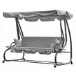Balansoar gradina 4 persoane Angela, Gri, 230x125x165cm