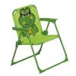 Set mobilier gradina/terasa pentru copii, pliabil, verde, model brosca, masa cu umbrela, 2 scaune, Melisenda
