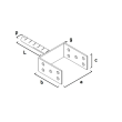 Suport grinda, metalic, zincat, 100 mm, Strend Pro