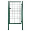 Poarta metalica pentru gradina, verde, 150x100 cm