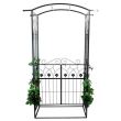 Arcada metalica gradina cu portita 106x50x217 cm