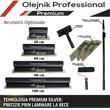 Gletiera profesionala, maner aluminiu, lama inox 0.4 mm, Premium Silver, Medium Flex, 60 cm, Ergoplane, Olejnik