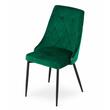 Set 4 scaune stil scandinav, Artool, Imola, catifea, metal, verde, 48.5x61x93.5 cm