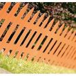 Gard de gradina decorativ, din plastic, maro deschis, 3.2 m x 35 cm