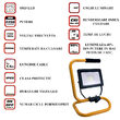 Reflector cu 30 LED-uri SMD echivalent 140W, lampa pentru atelier rezistenta la umezeala si praf, consum 30W - 2250lm