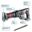 Fierastrau tip sabie pe acumulator 18 V Li-ion (acumulator neinclus) GRAPHITE ENERGY