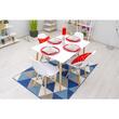 Set 4 scaune stil scandinav, Artool, Osaka, PP, lemn, alb, 46x54x81 cm