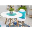 Set 4 scaune stil scandinav, Artool, Osaka, PP, lemn, alb, 46x54x81 cm