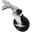 Suport mobil cu roti pentru haine, Songmics, reglabil, metal, argintiu, max 110 kg, 169x55x172 cm