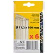 Batoane silicon transparent 11x100mm - 6 buc