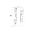 Pergola metalica gradina 114X45X208cm