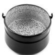 Ceaun emailat cu maner, fund plat, 6 L, Perfect Home 