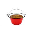 Set pentru servire ceaun, emailat, 0.8 litri, 3 piese, Perfect Home 