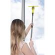 Aspirator de geamuri si oglinzi, electric, maner telescopic 65 cm, stergator/curatator fara fir cu acumulator 200 mAh, 280 ml, laveta microfibra