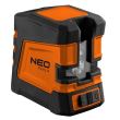 Nivela laser linie incrucisata 20 m, verde, orizontal, vertical si linie incrucisata, suport magnetic, NEO