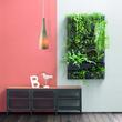 Ghivece decorative de flori, modular, Cascade Garden Wall, antracit, set 2 buc, 78x19x35 cm