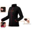 Geaca din lana polara pentru femei, model WOMAN LINE, negru, marimea XXL/44, NEO 