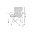 Scaun pliabil camuflaj pentru camping, gradina, pescuit, 85x53x85 cm 