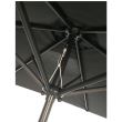 Umbrela pentru plaja Zoe, gri antracit, 230 cm