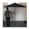 Umbrela pentru plaja Zoe, gri antracit, 230 cm