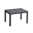 Set mobilier gradina/terasa, grafit, masa, 1 banca, 2 scaune, Emily