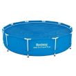 Prelata solara acoperire piscina, rotunda, albastra, 305 cm, Bestway FlowClear 