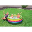 Piscina gonflabila pentru copii, rotunda, curcubeu, 157x46 cm, Bestway Rainbow 