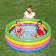 Piscina gonflabila pentru copii, rotunda, curcubeu, 157x46 cm, Bestway Rainbow 