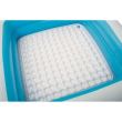 Piscina gonflabila pentru copii, patrata, cu acoperis, model coral, 147x147x122 cm, Bestway