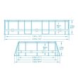 Piscina structura metalica, ovala, cu filtru, scara, gri, 427x250x100 cm, Bestway Power Steel