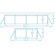Piscina structura metalica, dreptunghiulara, cu filtru, albastru, 400x211x81 cm, Bestway Steel Pro 