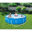 Piscina structura metalica, rotunda, cu filtru, albastru, 305x76 cm, Bestway Steel Pro 