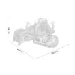 Piscina gonflabila pentru copii, de joaca, cu tobogan, 265x265x104 cm, Bestway Laguna Lava 