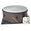 Piscina jacuzzi, gonflabila, rotunda, cu pompa si filtru, prelata acoperire, gri si maro, 930 L, 6 persoane, 173x65 cm, MSpa