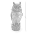 Decoratiune/sperietoare daunatori solara Bufnita cap rotativ si ochi luminosi, 43 cm