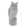 Decoratiune/sperietoare daunatori solara Bufnita cu ochi luminosi, 41 cm