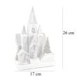 Decoratiune Craciun, Biserica cu scena Nasterea Domnului, 6 LED, 3xAA, 17x13x26 cm 