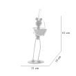 Decoratiune metalica pentru gradina, furnica cu pepene, 21x18x61 cm