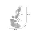 Decoratiune metalica pentru gradina, furnica cu tarnacop, 28x16x40 cm